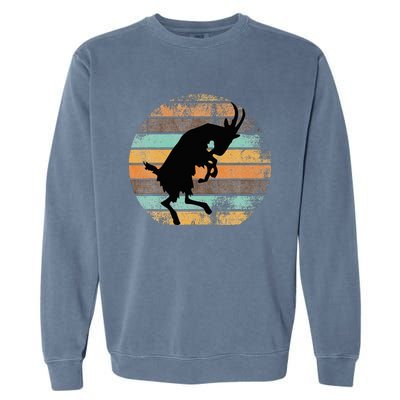 Billy Strings Goat Silhouette Retro Sunset Garment-Dyed Sweatshirt