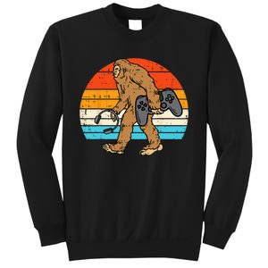 Bigfoot Sasquatch Gamer Retro Gaming Sweatshirt