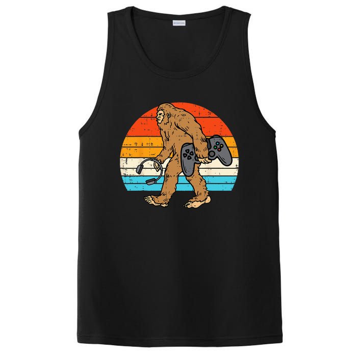 Bigfoot Sasquatch Gamer Retro Gaming PosiCharge Competitor Tank