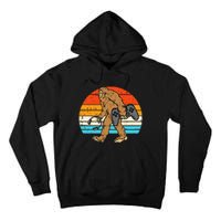 Bigfoot Sasquatch Gamer Retro Gaming Tall Hoodie