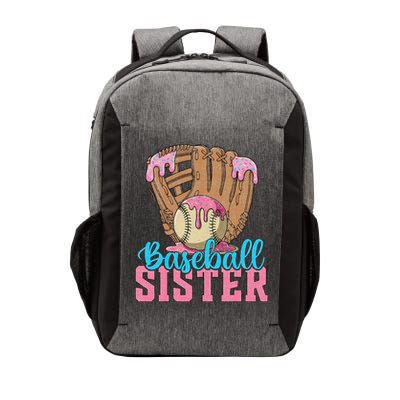 Baseball Sister Game Day Ice Cream Drip Baseball Big Sister Vector Backpack