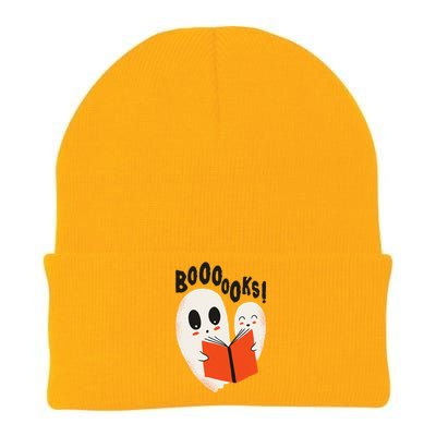 BOOOOKS! Spooky Ghosts Reading BOO BOOKS Halloween Meme Knit Cap Winter Beanie