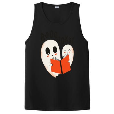 BOOOOKS! Spooky Ghosts Reading BOO BOOKS Halloween Meme PosiCharge Competitor Tank