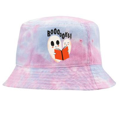 BOOOOKS! Spooky Ghosts Reading BOO BOOKS Halloween Meme Tie-Dyed Bucket Hat