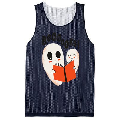 BOOOOKS! Spooky Ghosts Reading BOO BOOKS Halloween Meme Mesh Reversible Basketball Jersey Tank