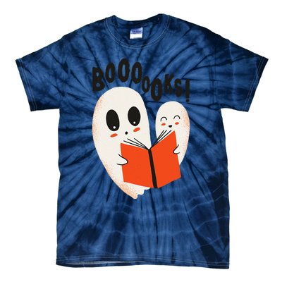 BOOOOKS! Spooky Ghosts Reading BOO BOOKS Halloween Meme Tie-Dye T-Shirt