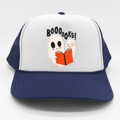 BOOOOKS! Spooky Ghosts Reading BOO BOOKS Halloween Meme Trucker Hat