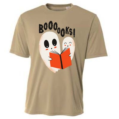 BOOOOKS! Spooky Ghosts Reading BOO BOOKS Halloween Meme Cooling Performance Crew T-Shirt