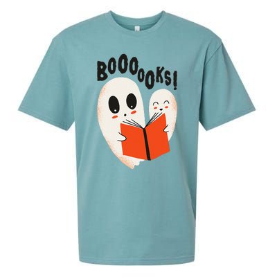 BOOOOKS! Spooky Ghosts Reading BOO BOOKS Halloween Meme Sueded Cloud Jersey T-Shirt