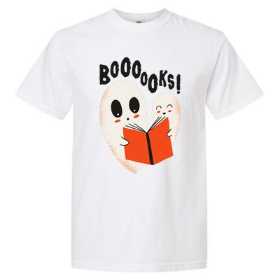 BOOOOKS! Spooky Ghosts Reading BOO BOOKS Halloween Meme Garment-Dyed Heavyweight T-Shirt