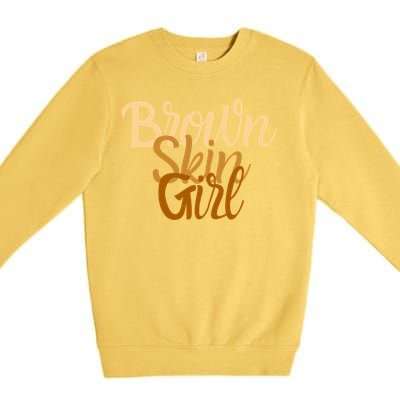 Brown Skin Gift Melanin Black Been Magic Gift Premium Crewneck Sweatshirt