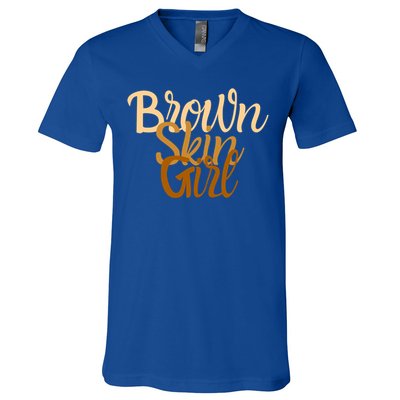 Brown Skin Gift Melanin Black Been Magic Gift V-Neck T-Shirt