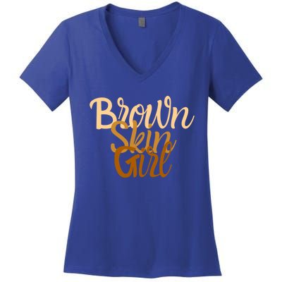 Brown Skin Gift Melanin Black Been Magic Gift Women's V-Neck T-Shirt