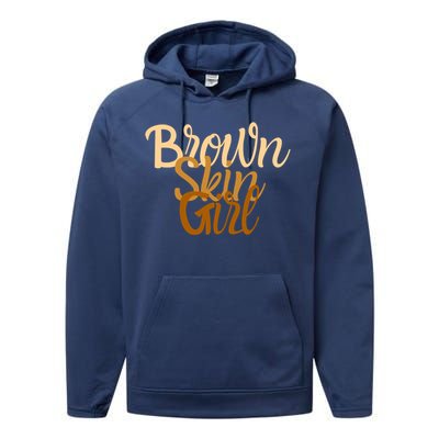 Brown Skin Gift Melanin Black Been Magic Gift Performance Fleece Hoodie