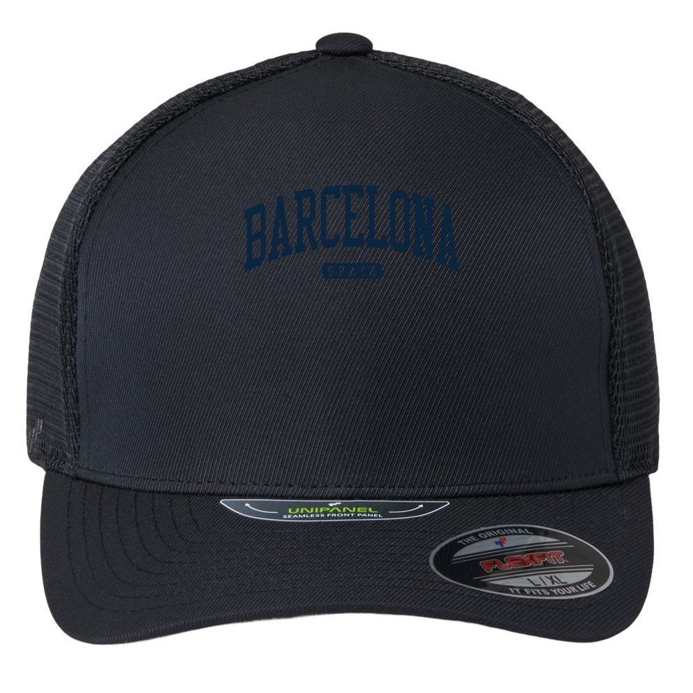 Barcelona Spain Great Gift Flexfit Unipanel Trucker Cap