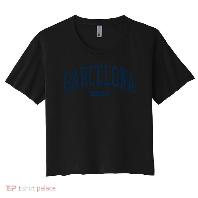 Barcelona Spain Great Gift Crop Top