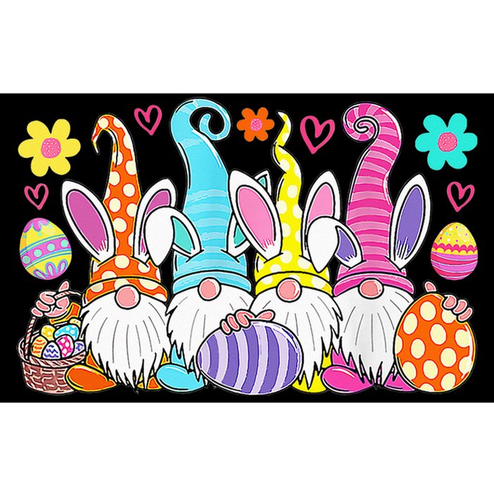 Bunny Spring Gnome Easter Egg Hunting And Basket Bumper Sticker