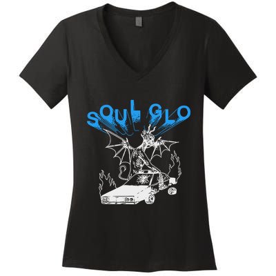 Bin Soul Glo Cop Killer Women's V-Neck T-Shirt