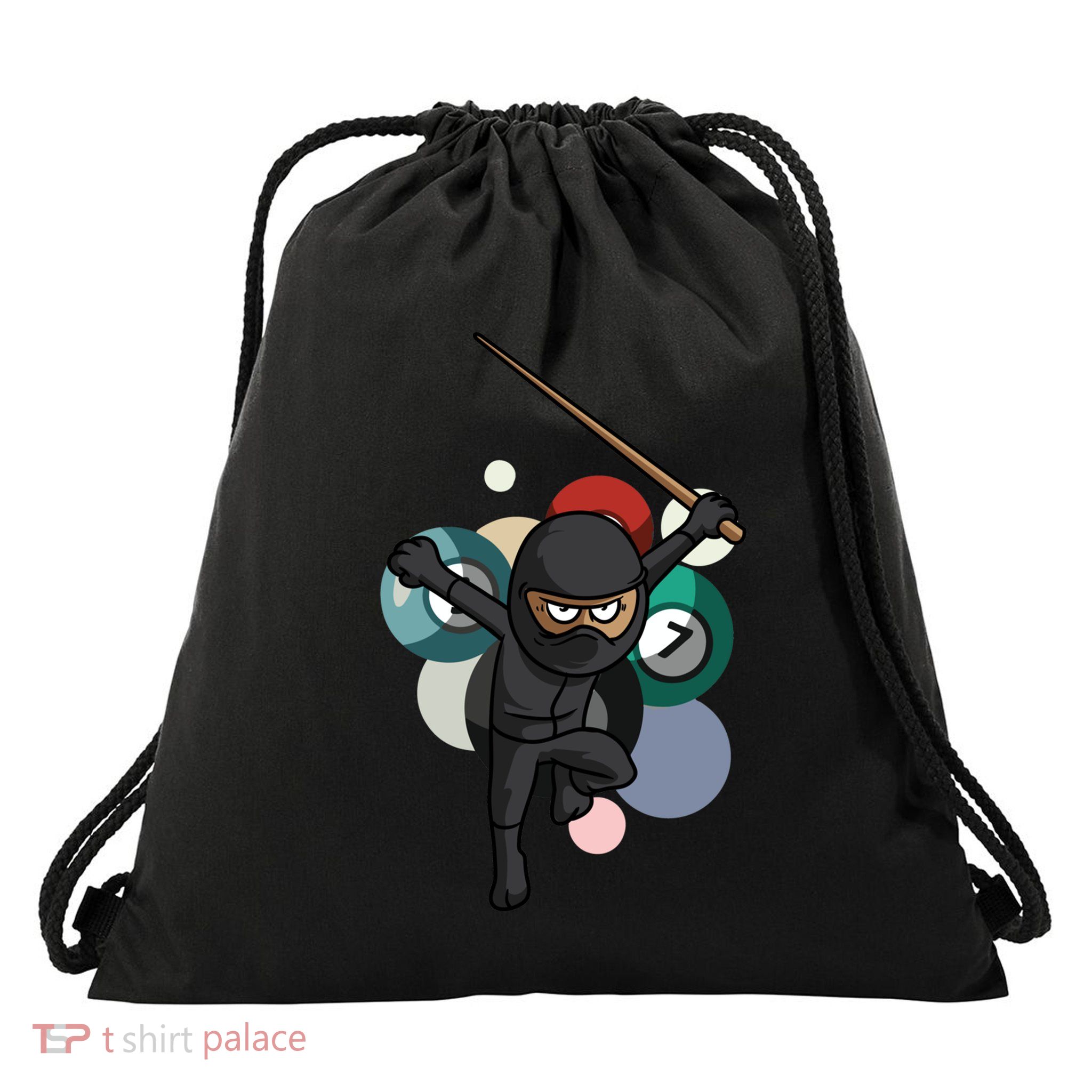 Billiard Snooker Gift For A Pool Player Gift Drawstring Bag