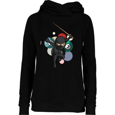 Billiard Snooker Gift For A Pool Player Gift Womens Funnel Neck Pullover Hood
