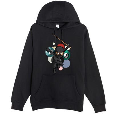 Billiard Snooker Gift For A Pool Player Gift Premium Pullover Hoodie