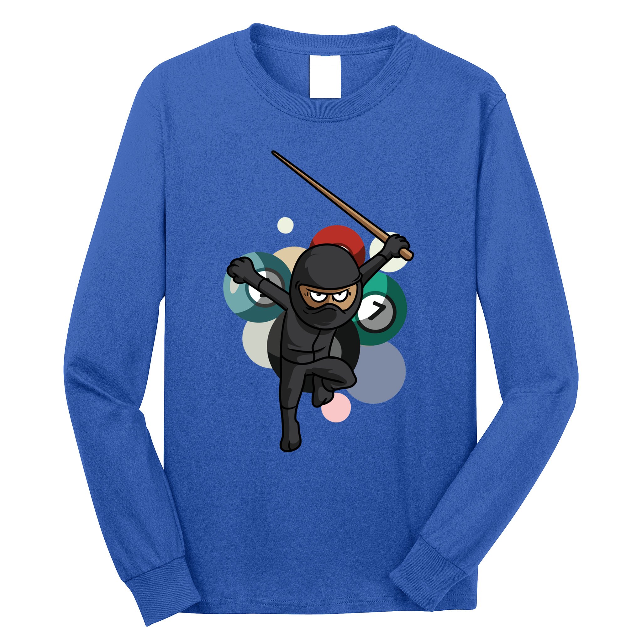 Billiard Snooker Gift For A Pool Player Gift Long Sleeve Shirt