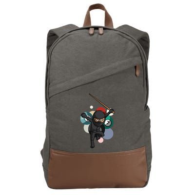 Billiard Snooker Gift For A Pool Player Gift Cotton Canvas Backpack