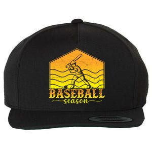 Baseball Season Gift For Baseball Fan Wool Snapback Cap