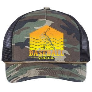 Baseball Season Gift For Baseball Fan Retro Rope Trucker Hat Cap