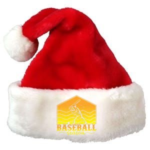 Baseball Season Gift For Baseball Fan Premium Christmas Santa Hat