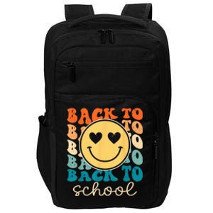 Boho Style Groovy Smile Back to School Impact Tech Backpack