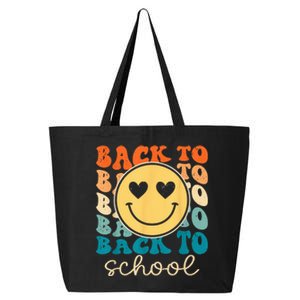 Boho Style Groovy Smile Back to School 25L Jumbo Tote