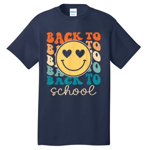 Boho Style Groovy Smile Back to School Tall T-Shirt