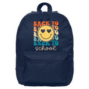 Boho Style Groovy Smile Back to School 16 in Basic Backpack