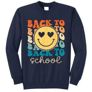 Boho Style Groovy Smile Back to School Tall Sweatshirt