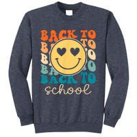 Boho Style Groovy Smile Back to School Sweatshirt