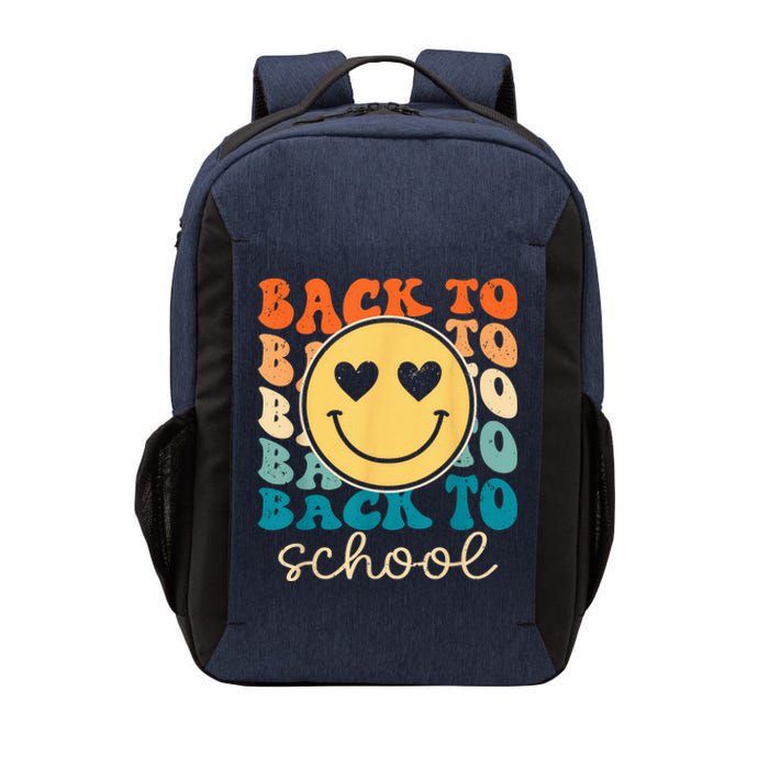 Boho Style Groovy Smile Back to School Vector Backpack