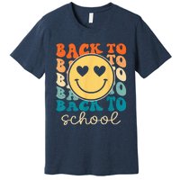 Boho Style Groovy Smile Back to School Premium T-Shirt