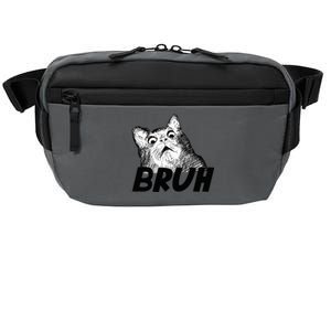 Bruh Shocked Gasp Cat Crossbody Pack