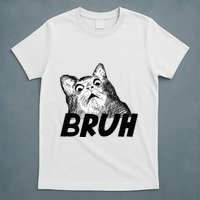 Bruh Shocked Gasp Cat T-Shirt