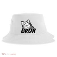Bruh Shocked Gasp Cat Sustainable Bucket Hat