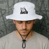 Bruh Shocked Gasp Cat Bucket Hat