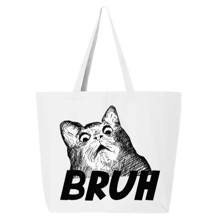 Bruh Shocked Gasp Cat 25L Jumbo Tote