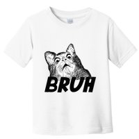 Bruh Shocked Gasp Cat Toddler T-Shirt