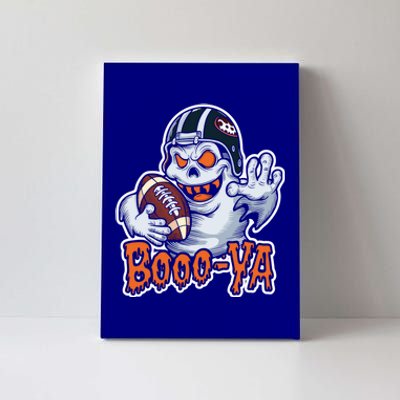 Boooya Spooky Ghost Halloween Football Great Gift Canvas