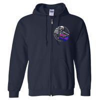 Bisexual Skeleton Guitar Lgbtq Pride Bisexuality Flag Full Zip Hoodie