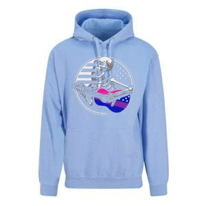 Bisexual Skeleton Guitar Lgbtq Pride Bisexuality Flag Unisex Surf Hoodie