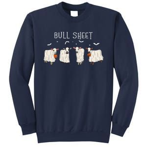 Bull Sheet Ghost Cow Halloween Funny This Is Bull Sheet Sweatshirt