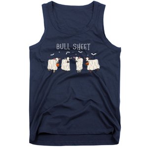 Bull Sheet Ghost Cow Halloween Funny This Is Bull Sheet Tank Top