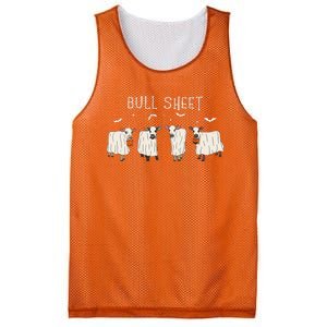 Bull Sheet Ghost Cow Halloween Funny This Is Bull Sheet Mesh Reversible Basketball Jersey Tank